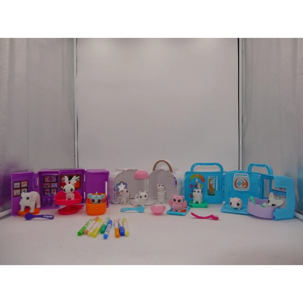 Crayola Scribble Scrubbies Pets Vet Set Tattoo Shop Cloud House and pets